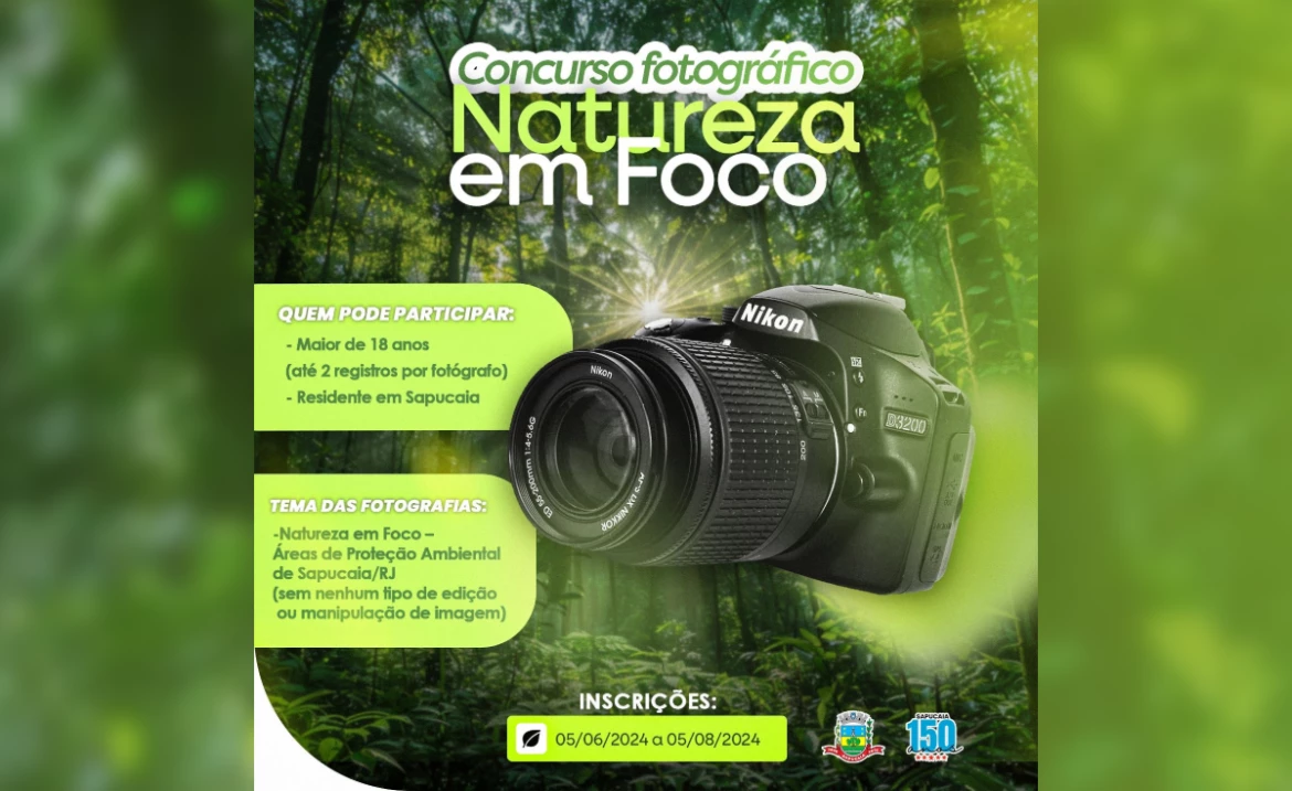 MEIO AMBIENTE | CONCURSO DE FOTOGRAFIA "NATUREZA EM FOCO