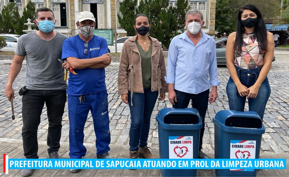 PREFEITURA MUNICIPAL DE SAPUCAIA ATUANDO EM PROL DA LIMPEZA URBANA