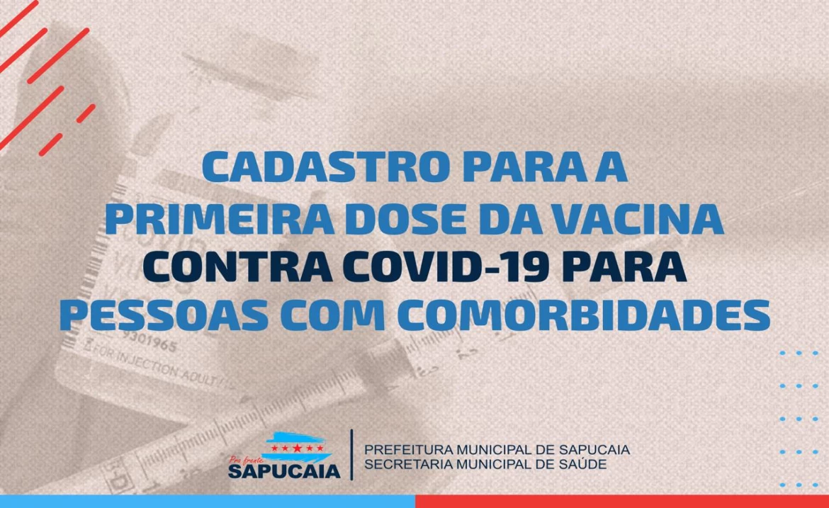 Cadastro para vacinação de pessoas com comorbidades (COVID-19)