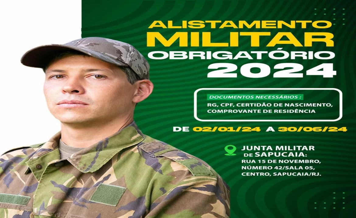 ALISTAMENTO MILITAR OBRIGATÓRIO 2024