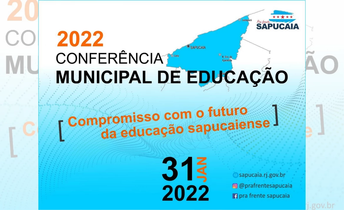 A Secretaria Municipal de Educação declara aberta as inscrições para a Conferência Municipal de Educação 2022
