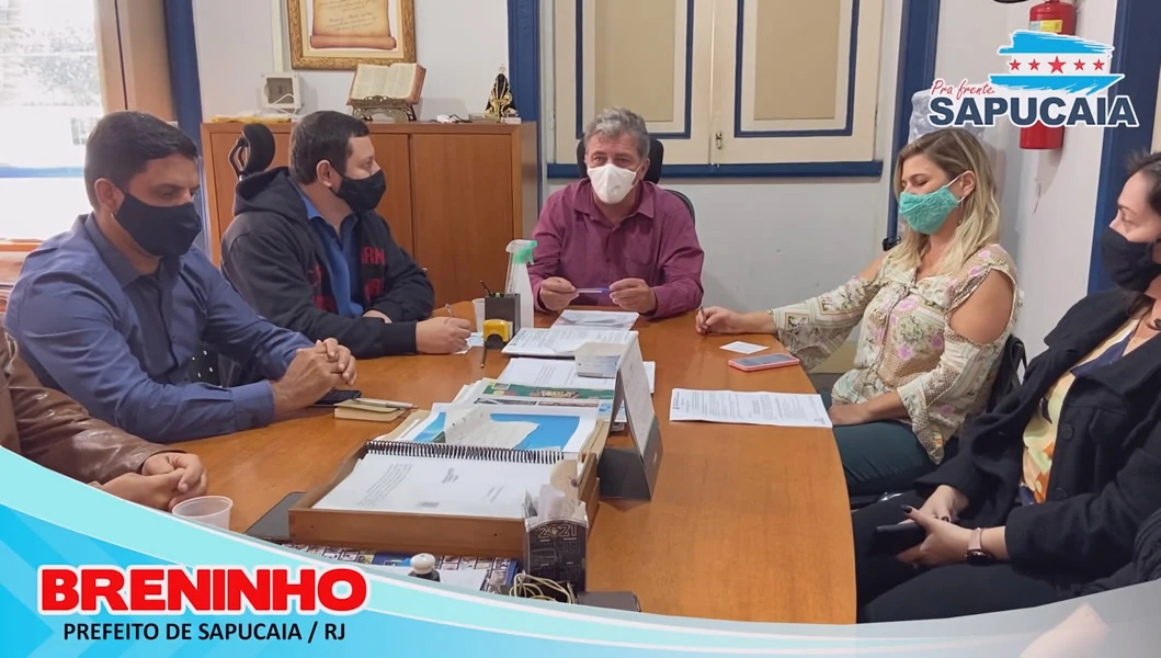 Prefeitura Municipal de Sapucaia realiza reunião com o gabinete de crise para conduzir as tratativas relativas à pandemia.